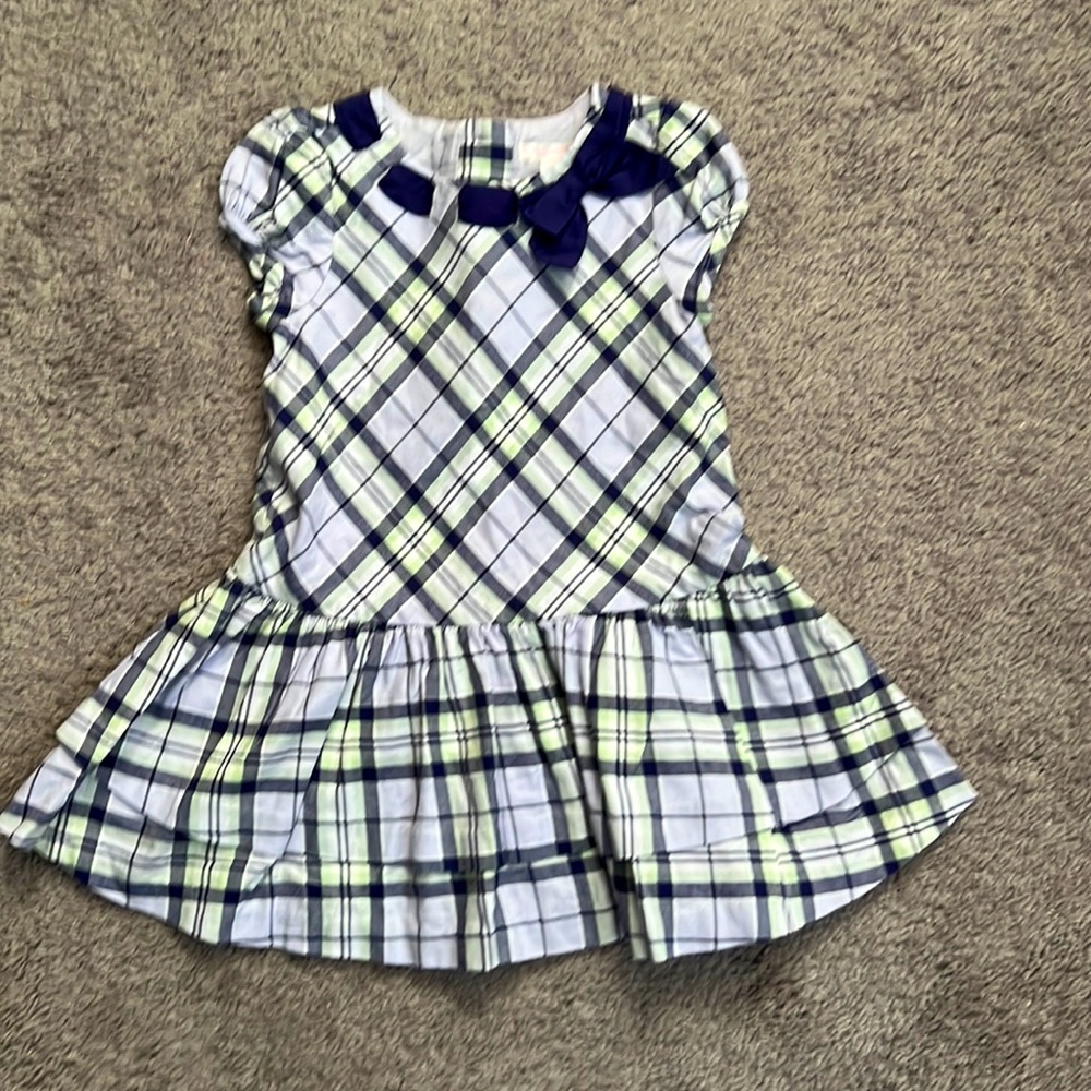 Janie and Jack plaid dress. Size 12-18months